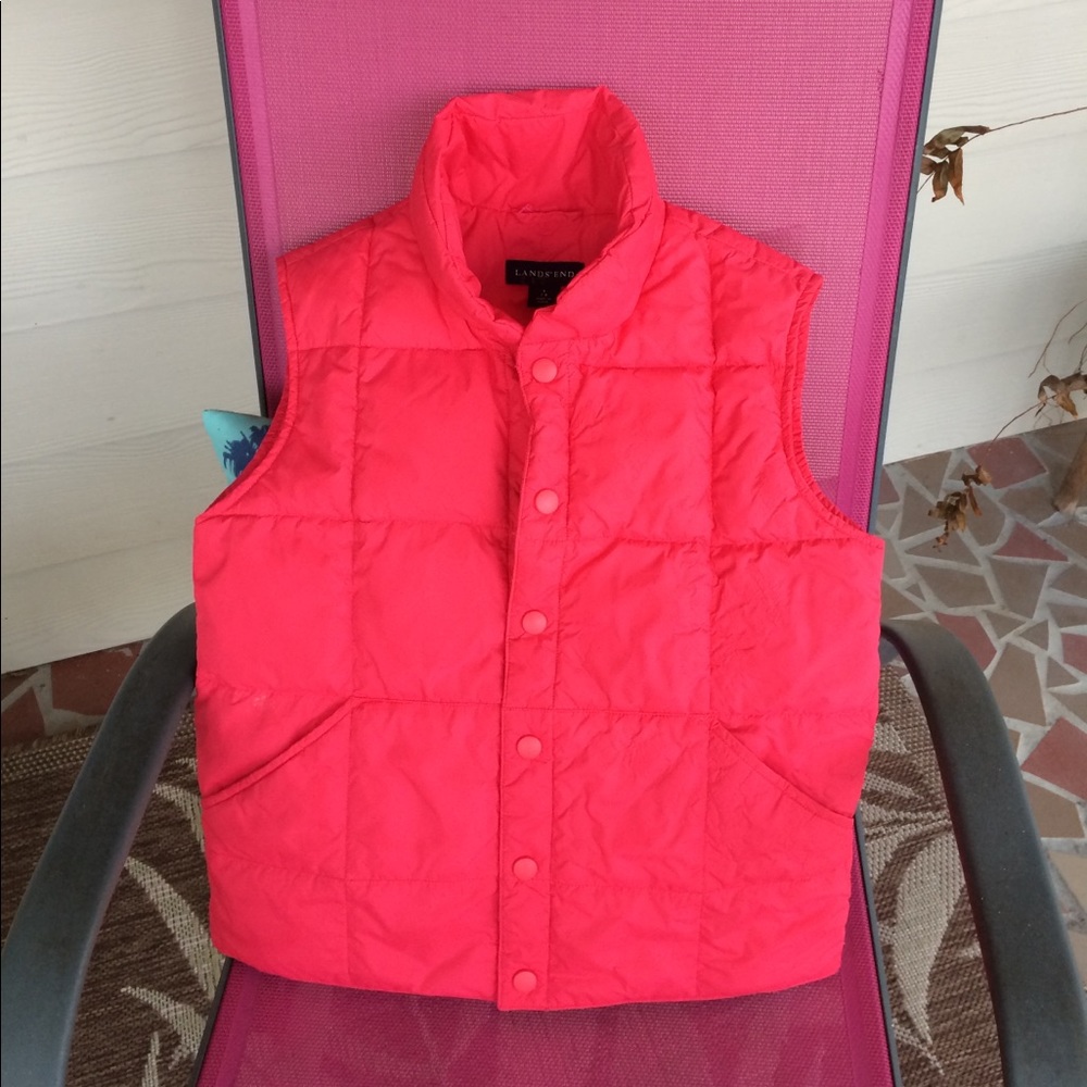 Lands End Girl’s Goosedown And Feather Vest